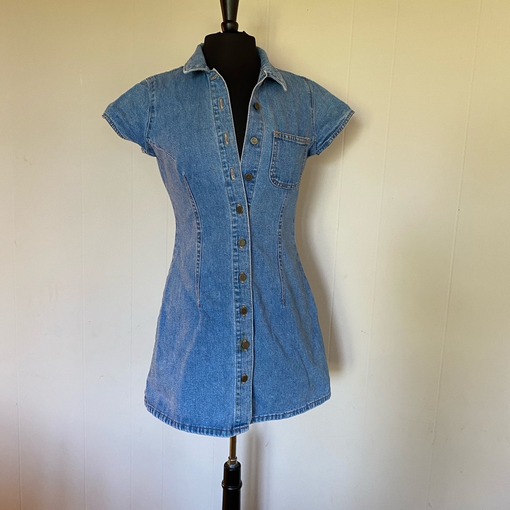 Peace By Piece Blue Jean Dress or Jacket